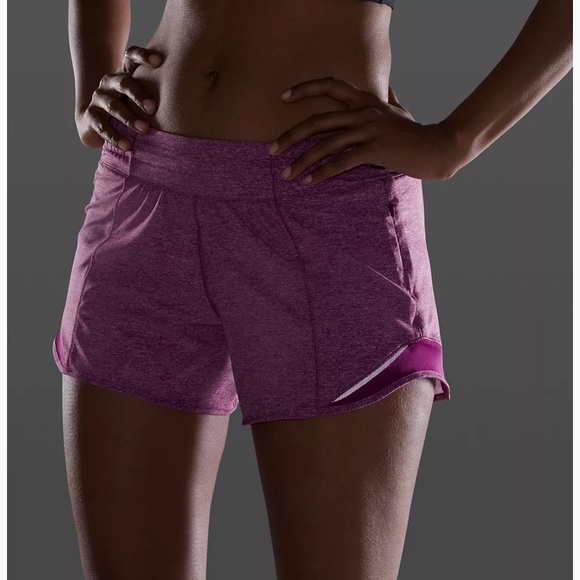 Lululemon Hotty Hot Short 4” tall * Fuschia - Picture 4 of 6
